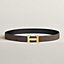 View: , H belt buckle & Reversible leather strap 32 mm