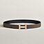 View: , H belt buckle & Reversible leather strap 32 mm