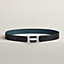 View: , H belt buckle & Reversible leather strap 32 mm