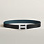 View: , H belt buckle & Reversible leather strap 32 mm
