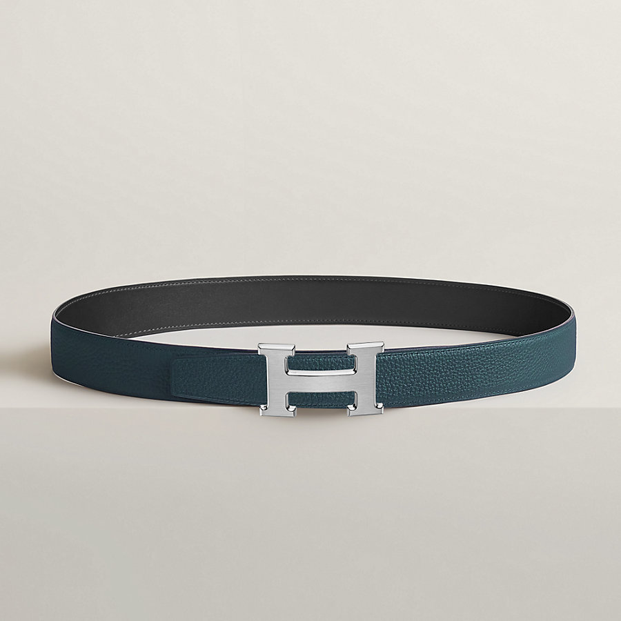 H belt buckle & Reversible leather strap 32 mm