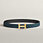 View: , H belt buckle & Reversible leather strap 32 mm