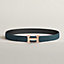 View: , H belt buckle & Reversible leather strap 32 mm