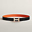 View: , H belt buckle & Reversible leather strap 32 mm