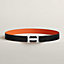 View: , H belt buckle & Reversible leather strap 32 mm