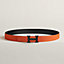 View: , H belt buckle & Reversible leather strap 32 mm