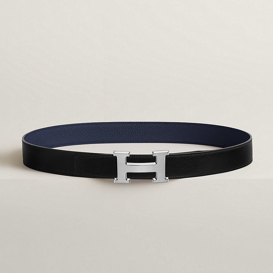 H belt buckle & Reversible leather strap 32 mm