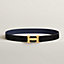 View: , H belt buckle & Reversible leather strap 32 mm