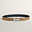 View: , H belt buckle & Reversible leather strap 32 mm
