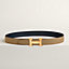 View: , H belt buckle & Reversible leather strap 32 mm