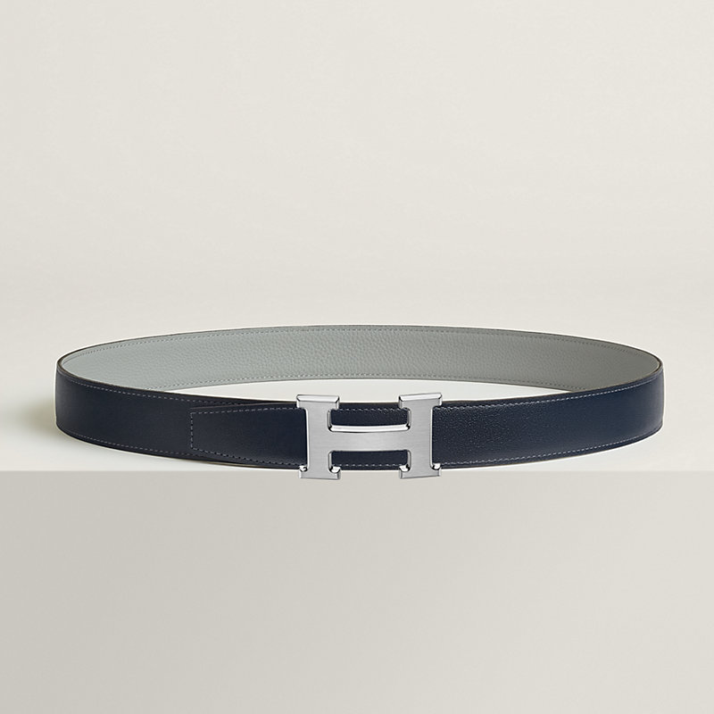 H belt buckle & Reversible leather strap 32 mm