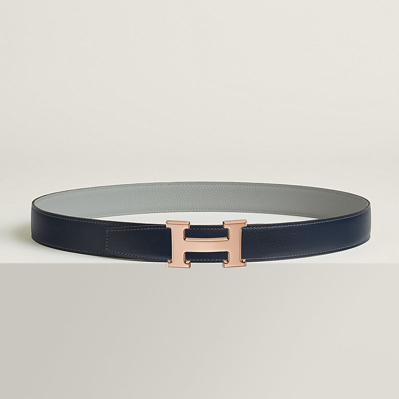 H belt buckle & Reversible leather strap 32 mm