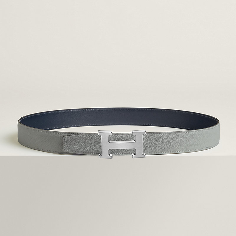 H belt buckle & Reversible leather strap 32 mm