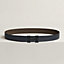 View: , H belt buckle & Reversible leather strap 32 mm