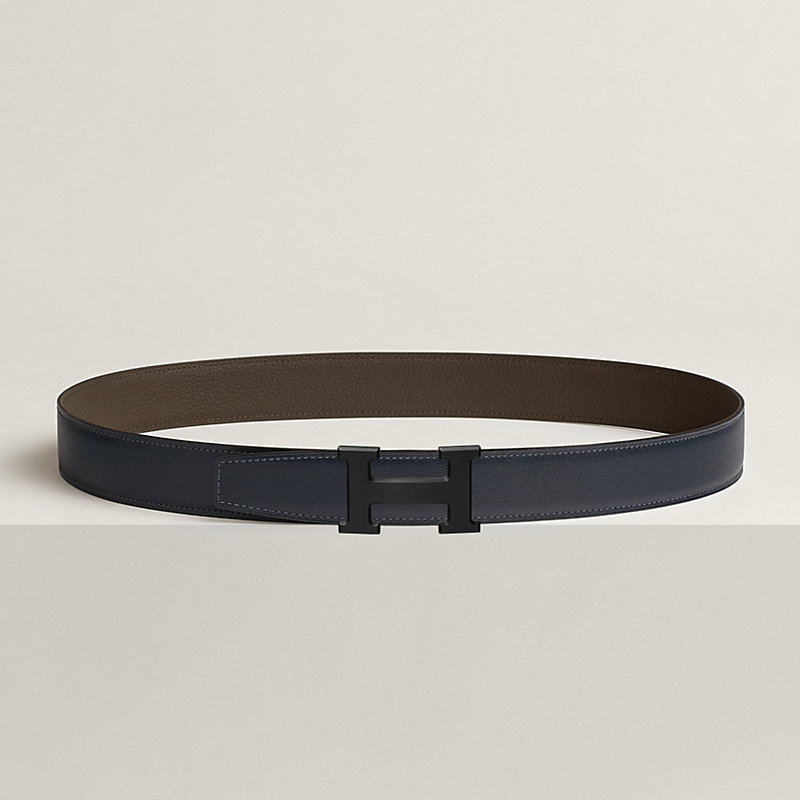 H belt buckle & Reversible leather strap 32 mm