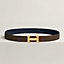 View: , H belt buckle & Reversible leather strap 32 mm