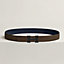 View: , H belt buckle & Reversible leather strap 32 mm