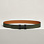 View: , H belt buckle & Reversible leather strap 32 mm