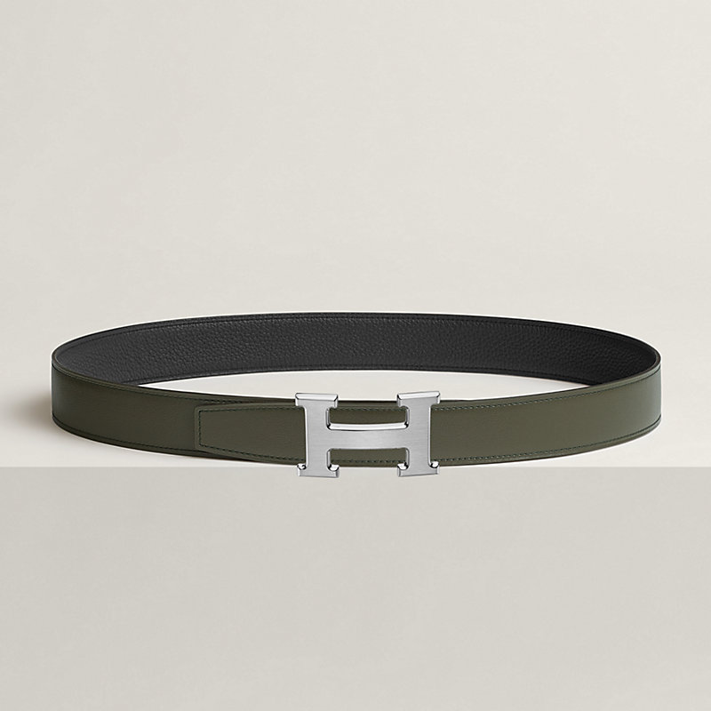 H belt buckle & Reversible leather strap 32 mm