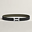 View: , H belt buckle & Reversible leather strap 32 mm