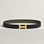 View: , H belt buckle & Reversible leather strap 32 mm