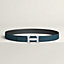 H belt buckle & Reversible leather strap 32&nbsp;mm, View: , view 1 of 3