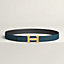 H belt buckle & Reversible leather strap 32&nbsp;mm, View: , view 1 of 3
