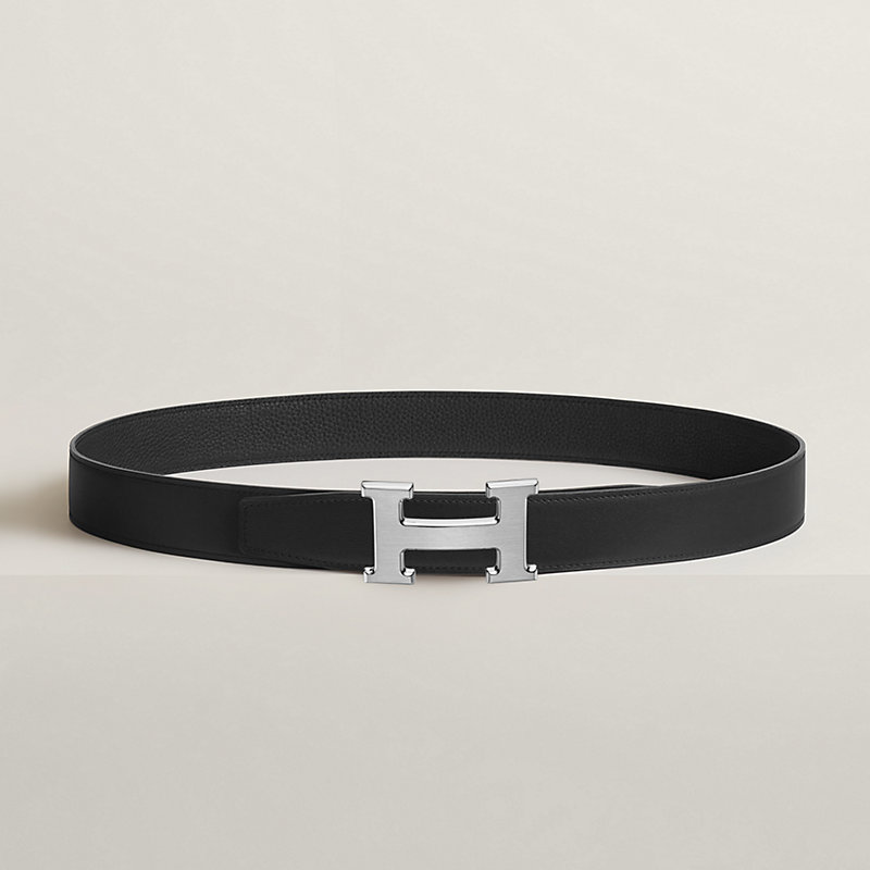 H belt buckle & Reversible leather strap 32 mm