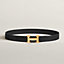 View: , H belt buckle & Reversible leather strap 32 mm