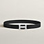 View: , H belt buckle & Reversible leather strap 32 mm