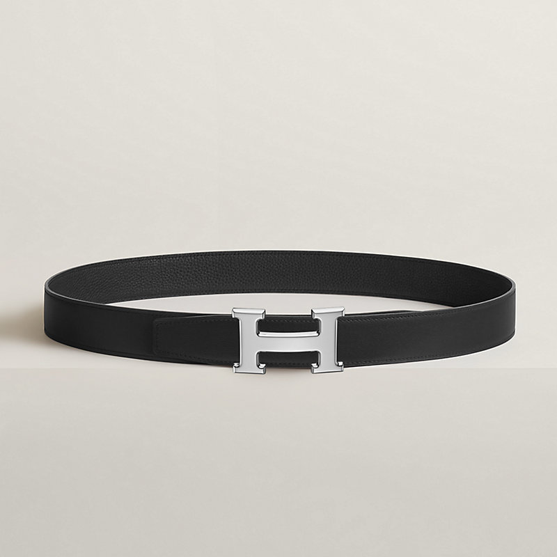 H belt buckle & Reversible leather strap 32 mm