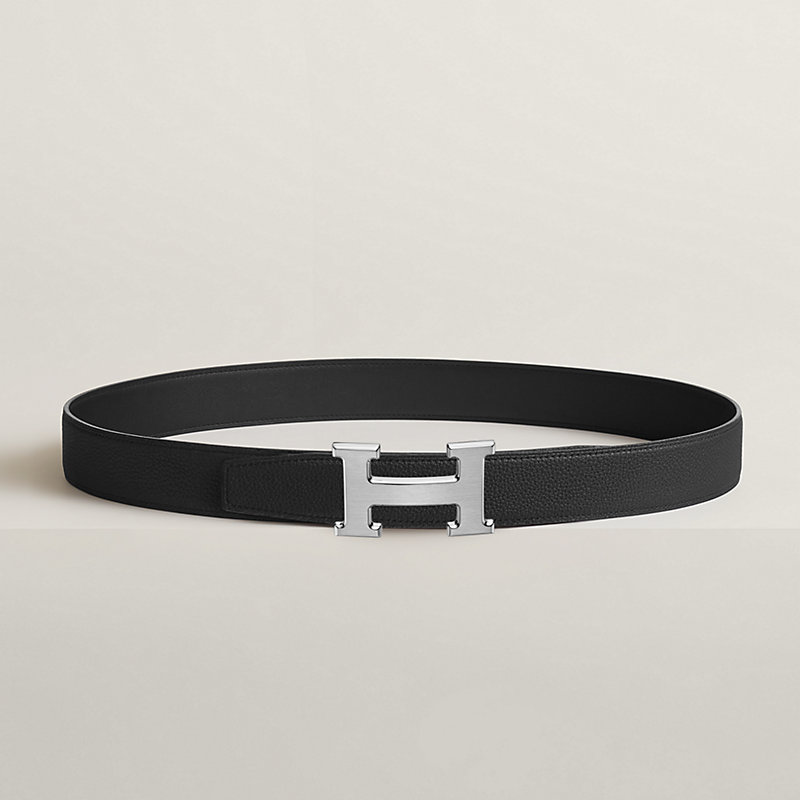 H belt buckle & Reversible leather strap 32 mm