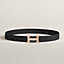 View: , H belt buckle & Reversible leather strap 32 mm