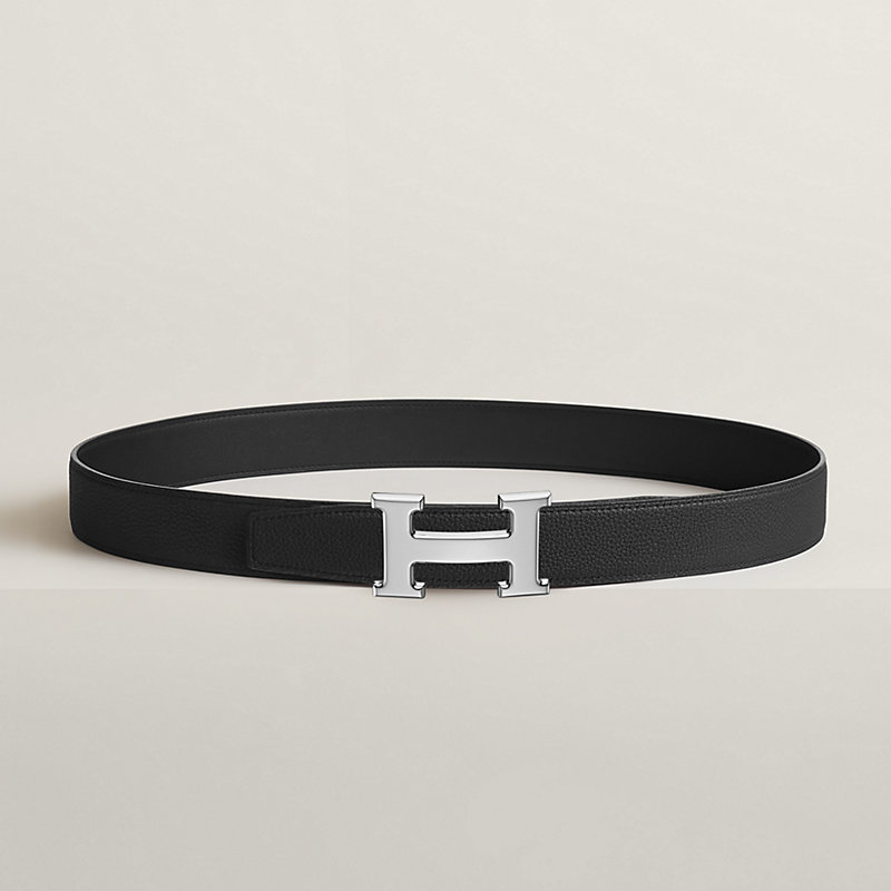 H belt buckle & Reversible leather strap 32 mm