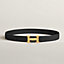 View: , H belt buckle & Reversible leather strap 32 mm