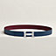 H belt buckle & Reversible leather strap 32 mm, view 1 of 4