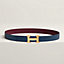 View: , H belt buckle & Reversible leather strap 32 mm