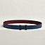 View: , H belt buckle & Reversible leather strap 32 mm
