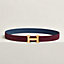 View: , H belt buckle & Reversible leather strap 32 mm