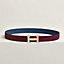H belt buckle & Reversible leather strap 32 mm, view 2 of 4