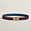 View: , H belt buckle & Reversible leather strap 32 mm