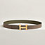 View: , H belt buckle & Reversible leather strap 32 mm