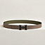 View: , H belt buckle & Reversible leather strap 32 mm