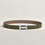 View: , H belt buckle & Reversible leather strap 32 mm
