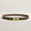 View: , H belt buckle & Reversible leather strap 32 mm