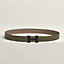 View: , H belt buckle & Reversible leather strap 32 mm