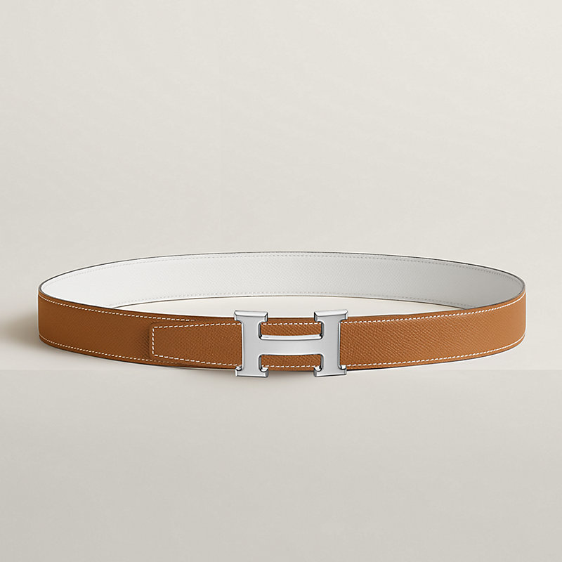 H belt buckle & Reversible leather strap 32 mm