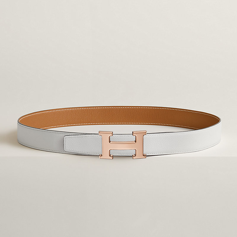 H belt buckle & Reversible leather strap 32 mm