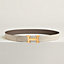 H belt buckle & Reversible leather strap 32 mm, view 2 of 4