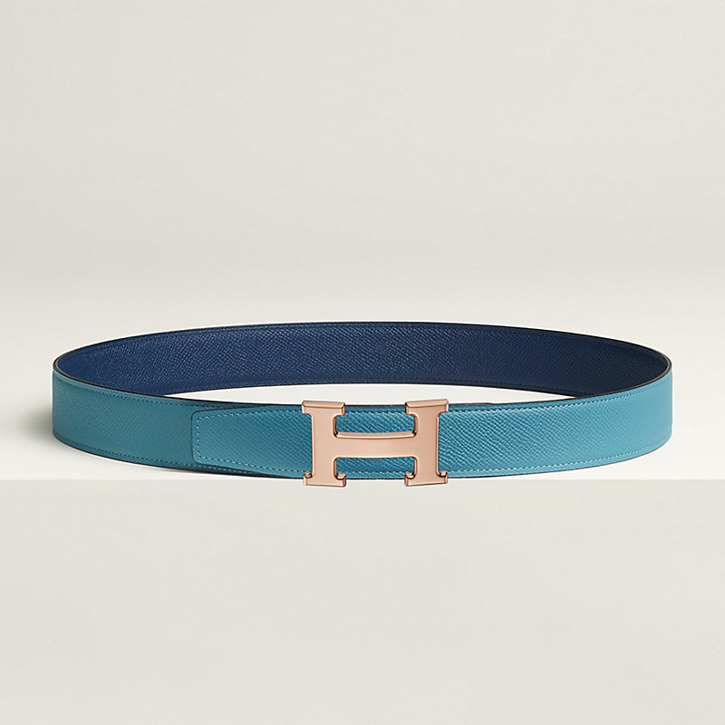 H belt buckle & Reversible leather strap 32 mm